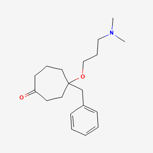 Cycloheptanone, 4-(3-(dimethylamino)propoxy)-4-(phenylmethyl)-