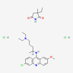 molecular formula C30H43Cl3N4O3 B1199480 Acrisuxine CAS No. 76270-09-2