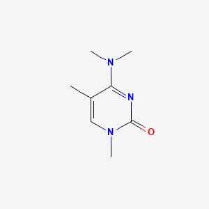 molecular formula C8H13N3O B1199484 2(1H)-Pyrimidinone, 4-(dimethylamino)-1,5-dimethyl- CAS No. 34171-45-4