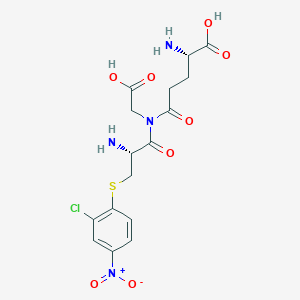 molecular formula C16H19ClN4O8S B1199485 S-(2-Chloro-4-nitrophenyl)glutathione CAS No. 305-60-2