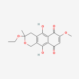 molecular formula C17H18O7 B1199490 O-Ethylfusarubin CAS No. 71724-91-9