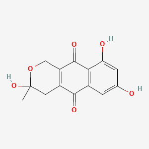 molecular formula C14H12O6 B1199494 6-O-demethyl-5-deoxyfusarubin CAS No. 132899-03-7