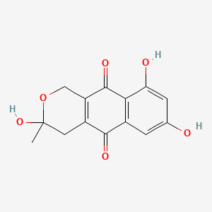 molecular formula C14H12O6 B1199494 6-O-Demethyl-5-deoxyfusarubin CAS No. 132899-03-7
