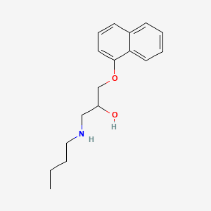 molecular formula C17H23NO2 B1199504 1-Butylamino-3-(naphthyloxy)-2-propanol CAS No. 4618-24-0