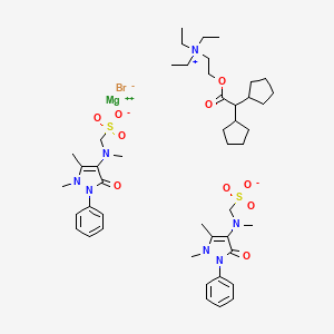 molecular formula C46H70BrMgN7O10S2 B1199505 Spaslar CAS No. 79173-10-7