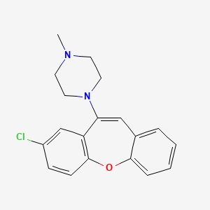 molecular formula C19H19ClN2O B1199510 2-Chloro-11-(4-methylpiperazino)dibenz(b,f)oxepin CAS No. 22013-22-5