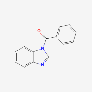 molecular formula C14H10N2O B11995112 1H-Benzimidazole, 1-benzoyl- CAS No. 62573-86-8