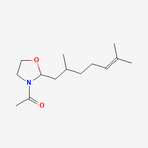 molecular formula C14H25NO2 B1199515 3-Acetyl-2-(2,6-dimethyl-5-heptenyl)oxazolidine CAS No. 39785-81-4