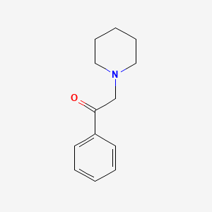 molecular formula C13H17NO B11995206 1-Phenyl-2-(1-piperidinyl)ethanone CAS No. 779-52-2
