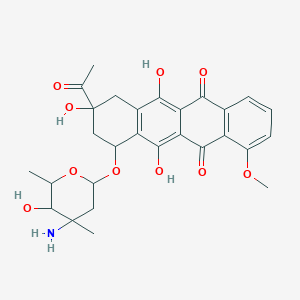 molecular formula C28H31NO10 B1199526 3'-C-Methyldaunorubicin CAS No. 95087-05-1