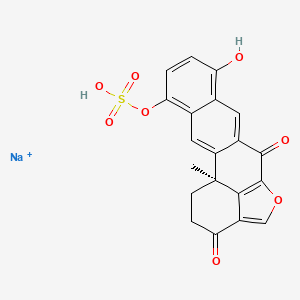 molecular formula C20H14NaO8S+ B1199530 Halenaquinol sulfate CAS No. 96623-01-7