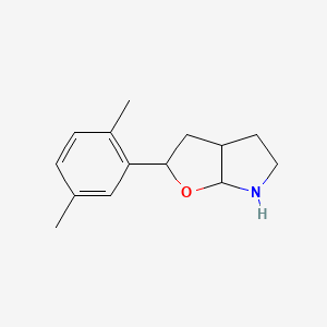 molecular formula C14H19NO B1199532 2H-Furo(2,3-b)pyrrole, 2-(2,5-dimethylphenyl)hexahydro- CAS No. 92473-68-2