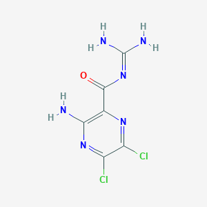 molecular formula C6H6Cl2N6O B1199546 5,6-Dicl-amiloride CAS No. 76599-75-2