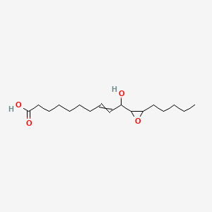 molecular formula C17H30O4 B1199553 10-Hydroxy-10-(3-pentyloxiran-2-yl)dec-8-enoic acid 