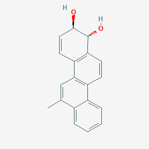 B1199554 1,2-Chrysenediol, 1,2-dihydro-6-methyl-, trans- CAS No. 74206-70-5