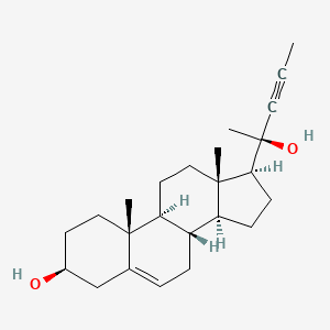 molecular formula C24H36O2 B1199555 20-(1-Propynyl)-5-pregnen-3,20-diol CAS No. 86562-07-4
