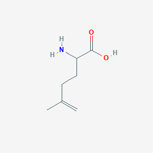 molecular formula C7H13NO2 B1199564 2-Amino-5-methylhex-5-enoic acid 
