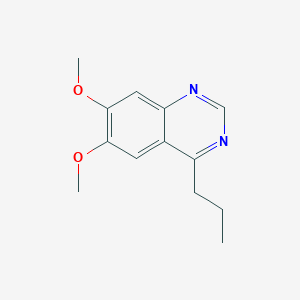 molecular formula C13H16N2O2 B11995641 6,7-Dimethoxy-4-propylquinazoline 