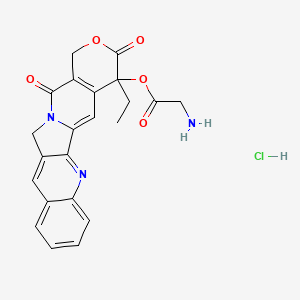 molecular formula C22H20ClN3O5 B1199565 Campothecin analog 