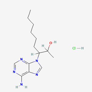 molecular formula C14H24ClN5O B1199567 rac erythro-9-(2-Hydroxy-3-nonyl)adenine, Hydrochloride 