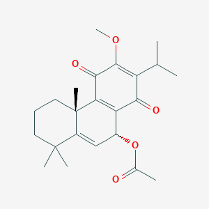 molecular formula C23H30O5 B1199578 12-Methyl-5-dehydroacetylhorminone 
