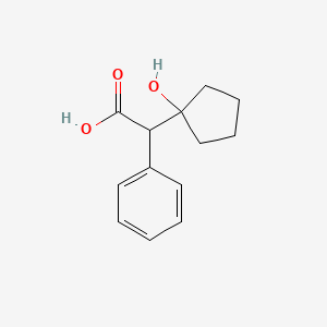 molecular formula C13H16O3 B1199584 (1-Hydroxycyclopentyl)phenylacetic acid CAS No. 25209-52-3