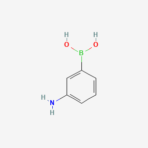 molecular formula C6H8BNO2 B1199585 3-Aminophenylboronic acid CAS No. 30418-59-8