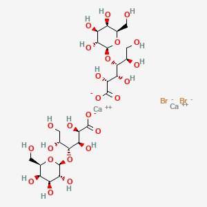 molecular formula C12H22Br2Ca2O12 B1199587 Calcium bromolactobionate CAS No. 33659-28-8