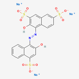molecular formula C20H14N2NaO11S3 B1199604 CID 156592237 CAS No. 63451-35-4