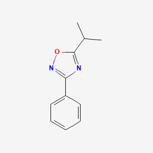 molecular formula C11H12N2O B11996059 3-Phenyl-5-(propan-2-yl)-1,2,4-oxadiazole CAS No. 114065-31-5