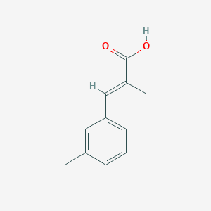 molecular formula C11H12O2 B11996132 2-Methyl-3-M-tolyl-acrylic acid 