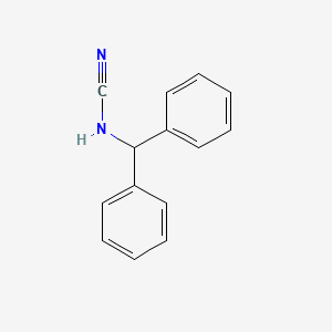 molecular formula C14H12N2 B11996260 Benzhydrylcyanamide 