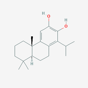 molecular formula C20H30O2 B1199627 (4bS,8aS)-1-isopropyl-4b,8,8-trimethyl-5,6,7,8a,9,10-hexahydrophenanthrene-2,3-diol 