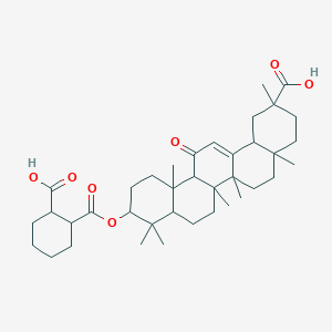 molecular formula C38H56O7 B1199628 Cicloxolone 