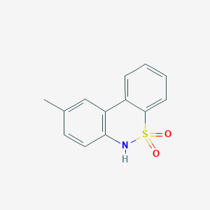 molecular formula C13H11NO2S B1199631 9-methyl-6H-benzo[c][1,2]benzothiazine 5,5-dioxide 