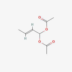 molecular formula C8H12O4 B11996425 2-Butene-1,1-diyl diacetate CAS No. 5860-35-5