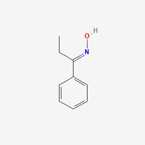 molecular formula C9H11NO B11996552 (E)-Propiophenone oxime 