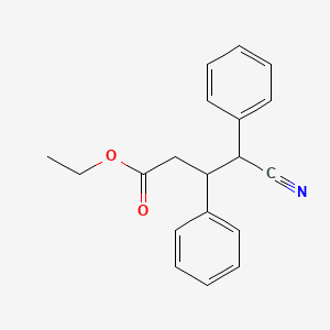 molecular formula C19H19NO2 B11996614 Ethyl 4-cyano-3,4-diphenylbutanoate CAS No. 31861-57-1