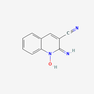 molecular formula C10H7N3O B11996624 1-Hydroxy-2-iminoquinoline-3-carbonitrile CAS No. 16026-91-8