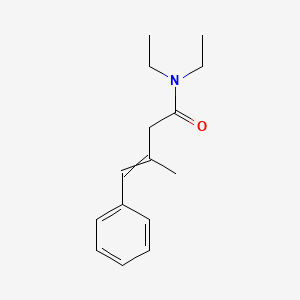 3-Methyl-4-phenyl-3-butenoic acid diethylamide