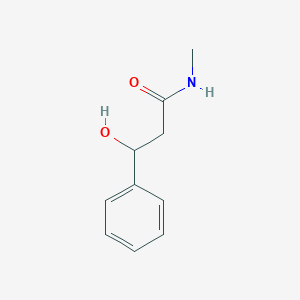 molecular formula C10H13NO2 B11996745 3-hydroxy-N-methyl-3-phenylpropanamide 