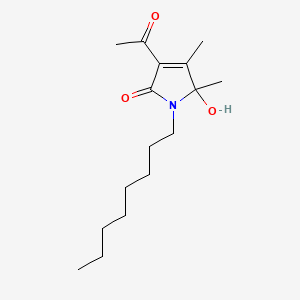 3-Acetyl-5-hydroxy-4,5-dimethyl-1-octyl-2-pyrrolone