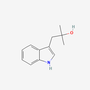 molecular formula C12H15NO B11996789 1-(1h-Indol-3-yl)-2-methylpropan-2-ol 