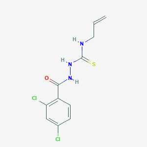 molecular formula C11H11Cl2N3OS B11996937 N-allyl-2-(2,4-dichlorobenzoyl)hydrazinecarbothioamide 