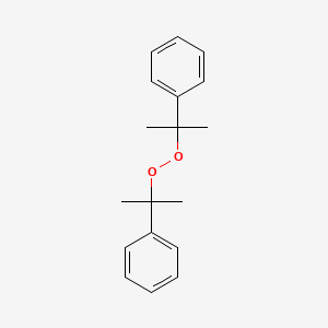 molecular formula C18H22O2<br>(C6H5C(CH3)2O)2<br>C18H22O2 B1199699 双枯醇过氧化物 CAS No. 80-43-3