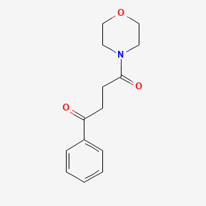molecular formula C14H17NO3 B11996991 4-(3-Benzoylpropionyl)morpholine CAS No. 6045-93-8