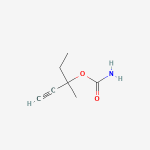 molecular formula C7H11NO2 B1199700 Meparfynol carbamate CAS No. 302-66-9
