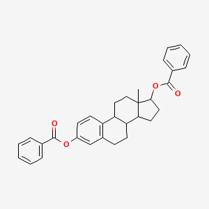 molecular formula C32H32O4 B11997126 Estra-1,3,5(10)-triene-3,17-beta-diyl dibenzoate 