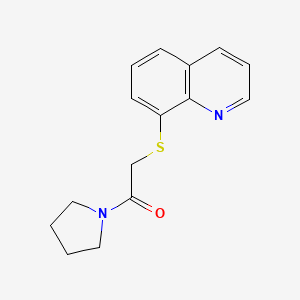 1-(1-Pyrrolidinyl)-2-(8-quinolinylthio)ethanone