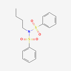 molecular formula C16H19NO4S2 B11997253 N-Butyl-N-(phenylsulfonyl)benzenesulfonamide CAS No. 54563-71-2
